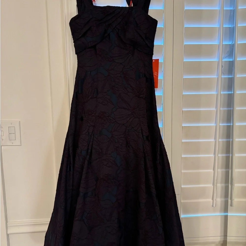 ML jacquard Elegant midi Evening Dress - Picture 4 of 13
